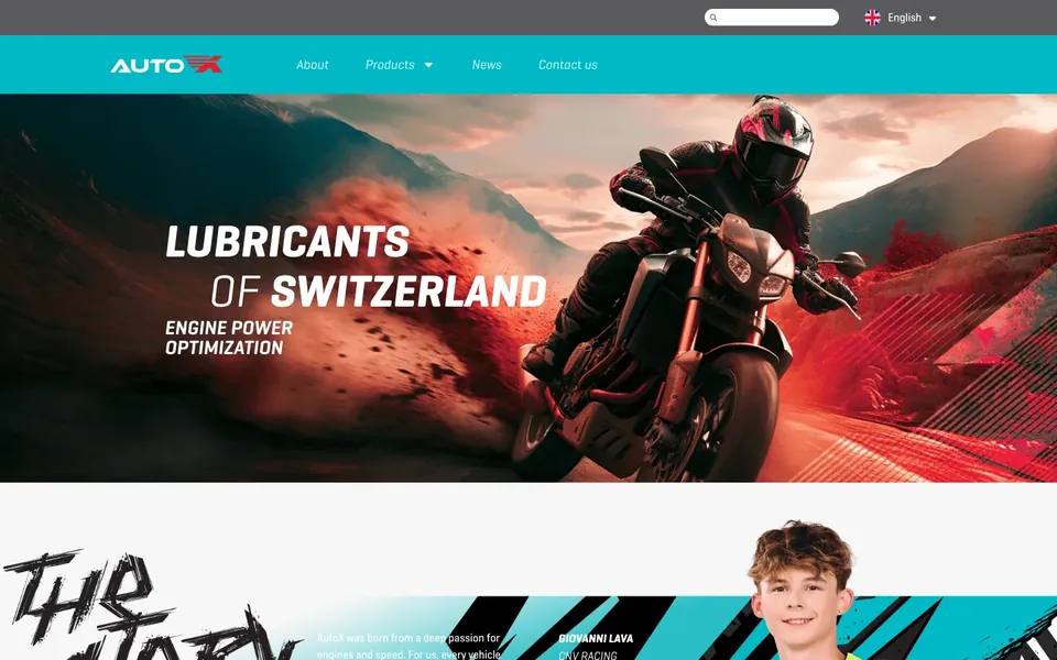 AutoX Lubricants — Swiss brand site in 4 languages
