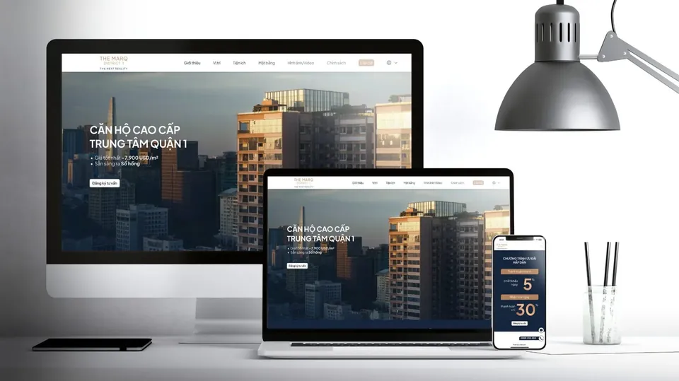 The Marq — luxury property promo site